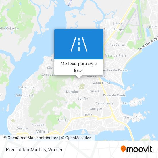 Rua Odilon Mattos mapa