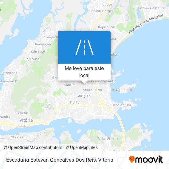 Escadaria Estevan Goncalves Dos Reis mapa