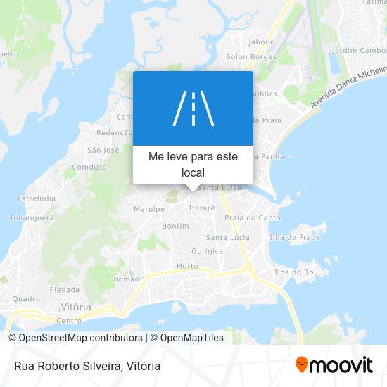 Rua Roberto Silveira mapa
