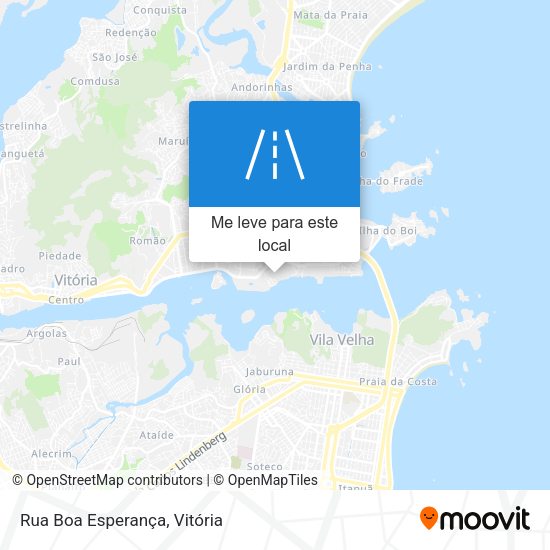 Rua Boa Esperança mapa
