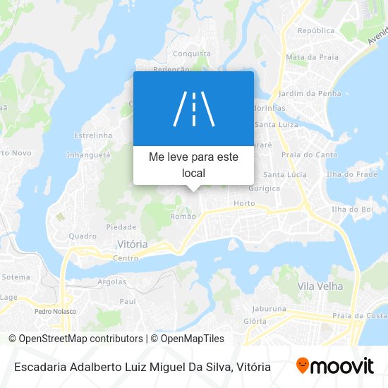 Escadaria Adalberto Luiz Miguel Da Silva mapa