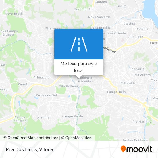 Rua Dos Lirios mapa