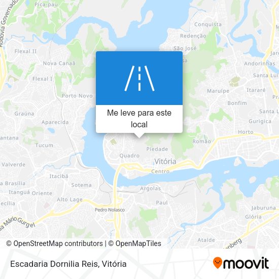 Escadaria Dornilia Reis mapa