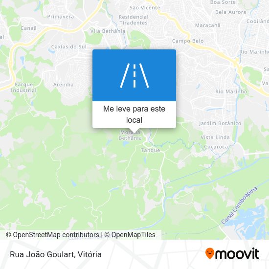 Rua João Goulart mapa