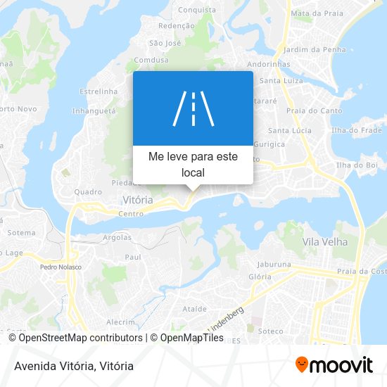 Avenida Vitória mapa