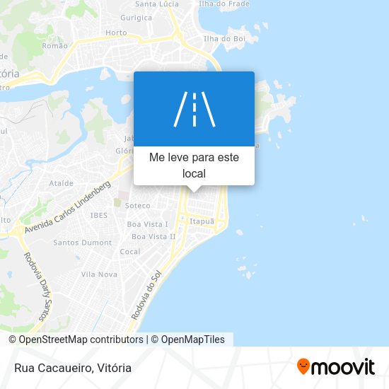 Rua Cacaueiro mapa
