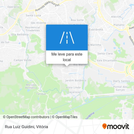 Rua Luiz Guidini mapa