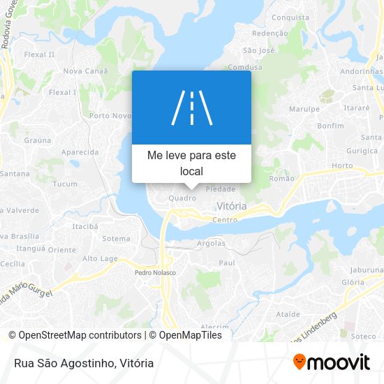 Rua São Agostinho mapa