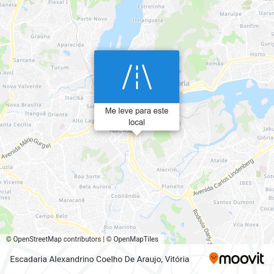 Escadaria Alexandrino Coelho De Araujo mapa