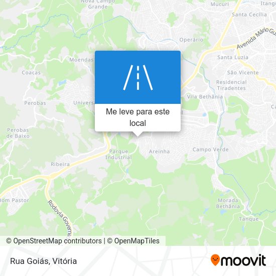 Rua Goiás mapa