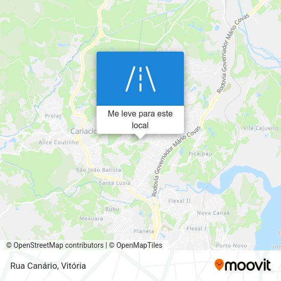 Rua Canário mapa