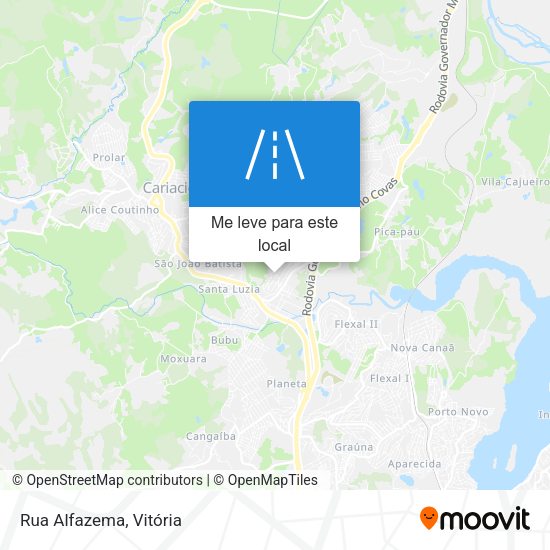Rua Alfazema mapa