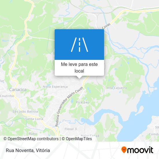 Rua Noventa mapa