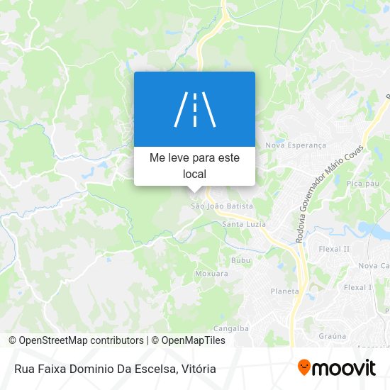 Rua Faixa Dominio Da Escelsa mapa