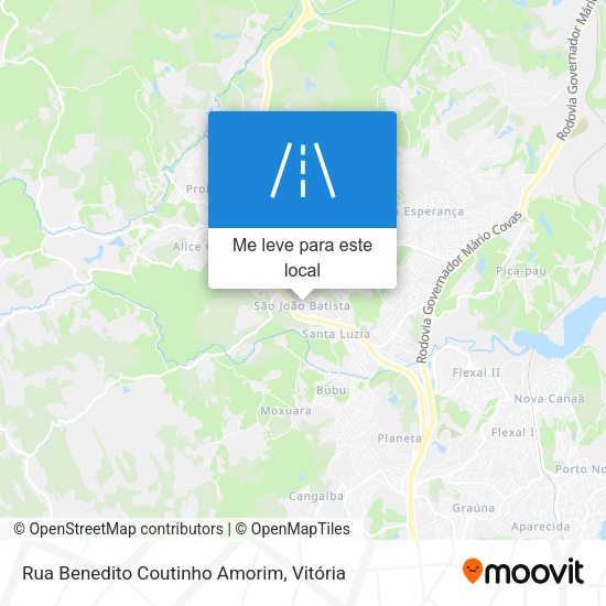 Rua Benedito Coutinho Amorim mapa