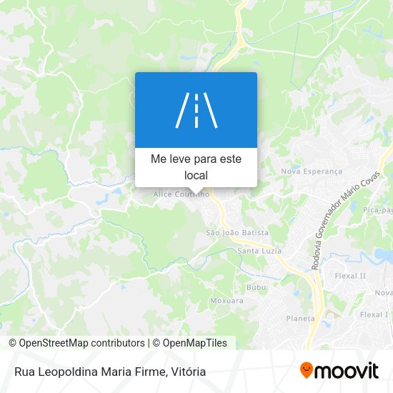 Rua Leopoldina Maria Firme mapa