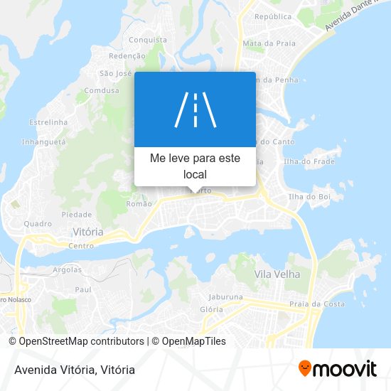 Avenida Vitória mapa