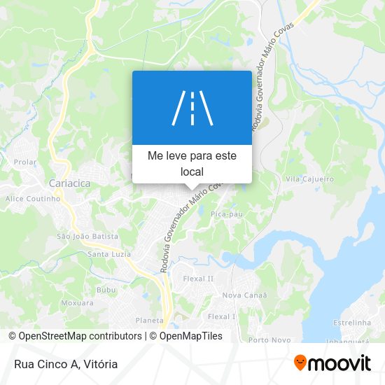 Rua Cinco A mapa