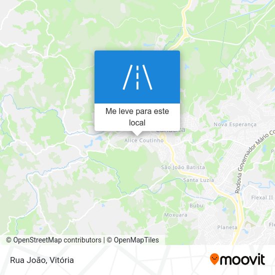 Rua João mapa