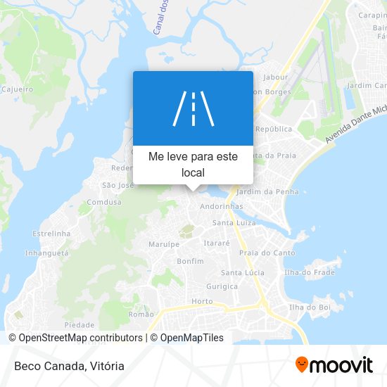 Beco Canada mapa
