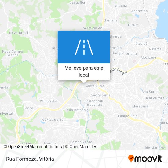 Rua Formoza mapa