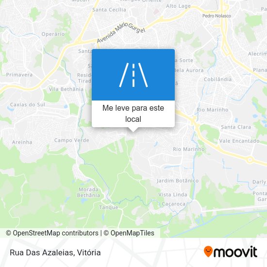 Rua Das Azaleias mapa