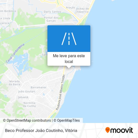 Beco Professor João Coutinho mapa