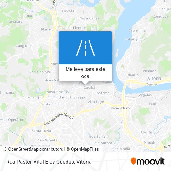 Rua Pastor Vital Eloy Guedes mapa