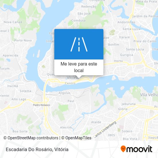 Escadaria Do Rosário mapa