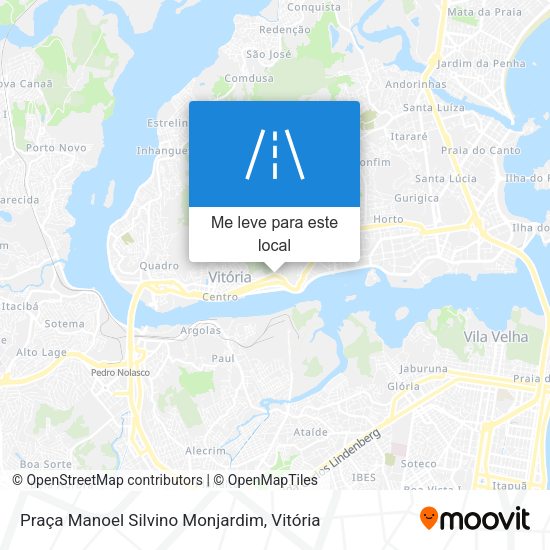 Praça Manoel Silvino Monjardim mapa