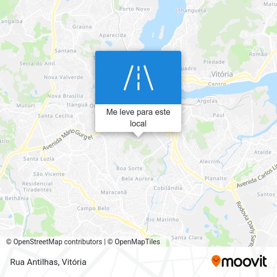Rua Antilhas mapa