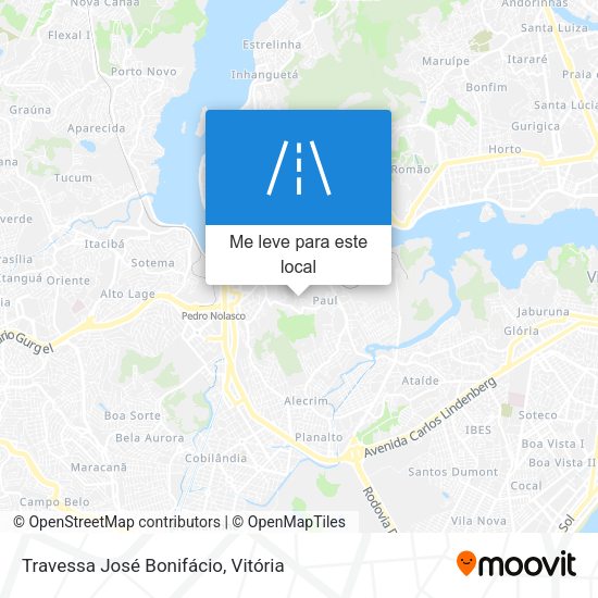 Travessa José Bonifácio mapa