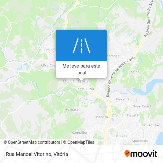 Rua Manoel Vitorino mapa