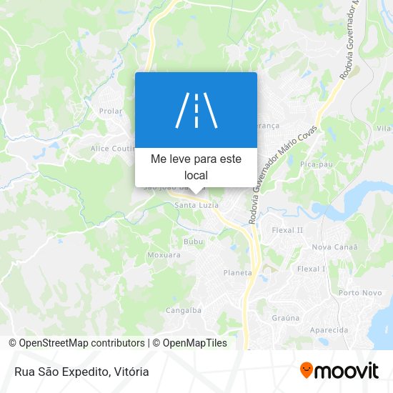 Rua São Expedito mapa