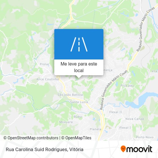 Rua Carolina Suid Rodrigues mapa