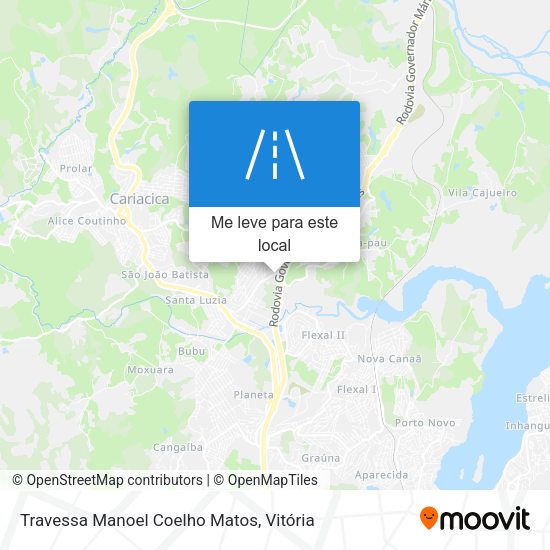 Travessa Manoel Coelho Matos mapa