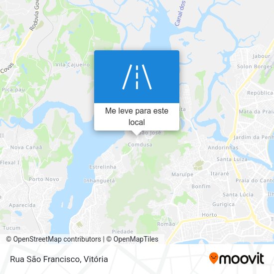 Rua São Francisco mapa