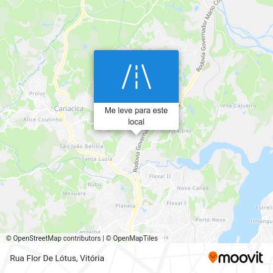 Rua Flor De Lótus mapa