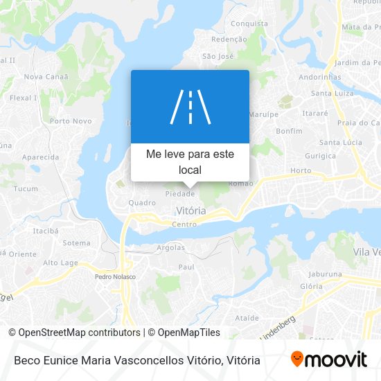 Beco Eunice Maria Vasconcellos Vitório mapa