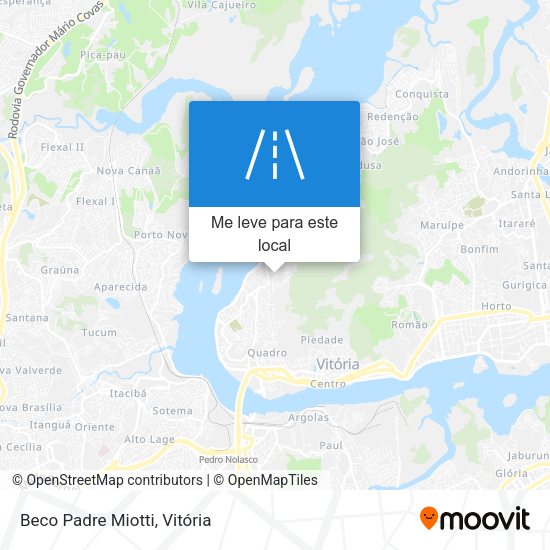 Beco Padre Miotti mapa
