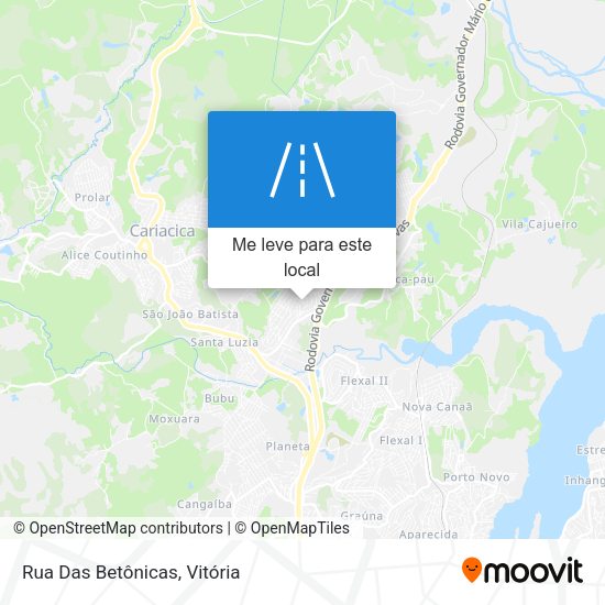 Rua Das Betônicas mapa