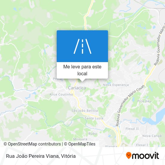 Rua João Pereira Viana mapa