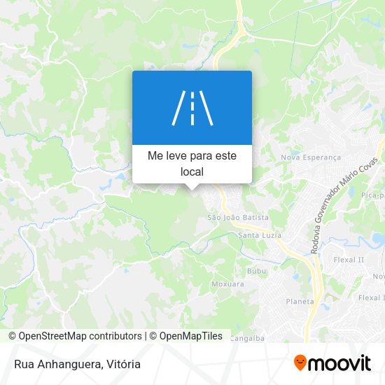 Rua Anhanguera mapa