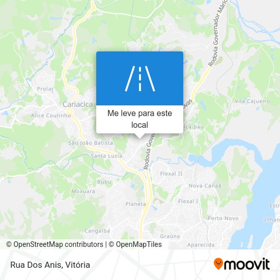 Rua Dos Anis mapa