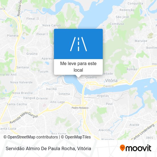 Servidão Almiro De Paula Rocha mapa
