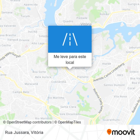 Rua Jussara mapa