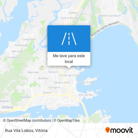 Rua Vila Lobos mapa