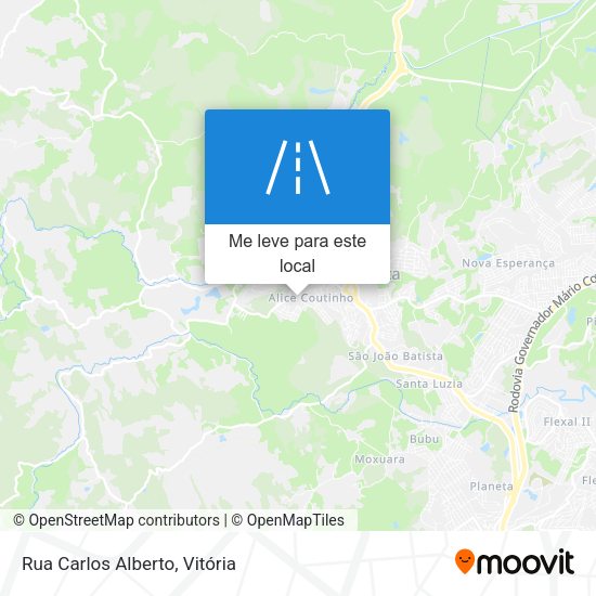 Rua Carlos Alberto mapa