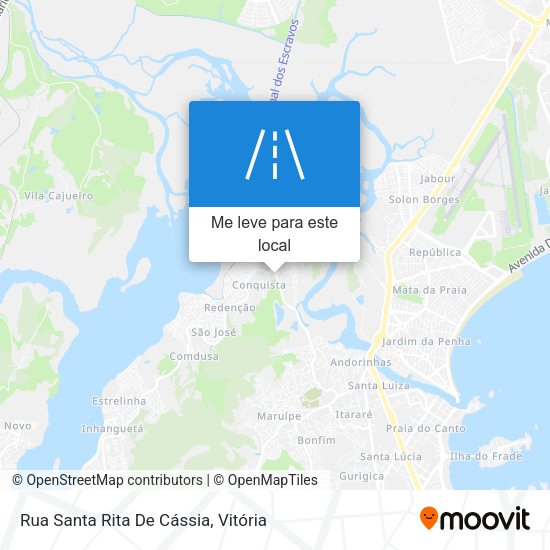 Rua Santa Rita De Cássia mapa