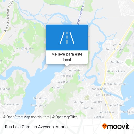 Rua Leia Carolino Azevedo mapa